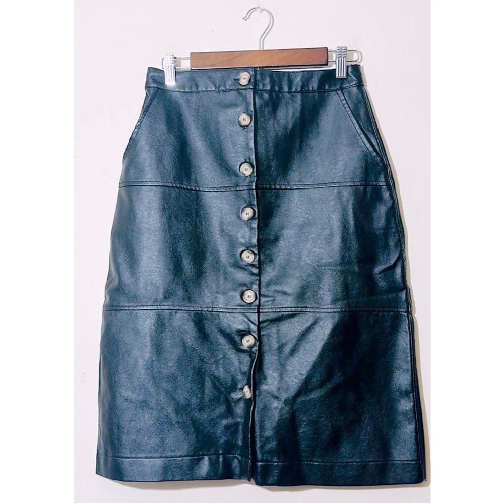 Bohme Faux Leather Pencil Skirt